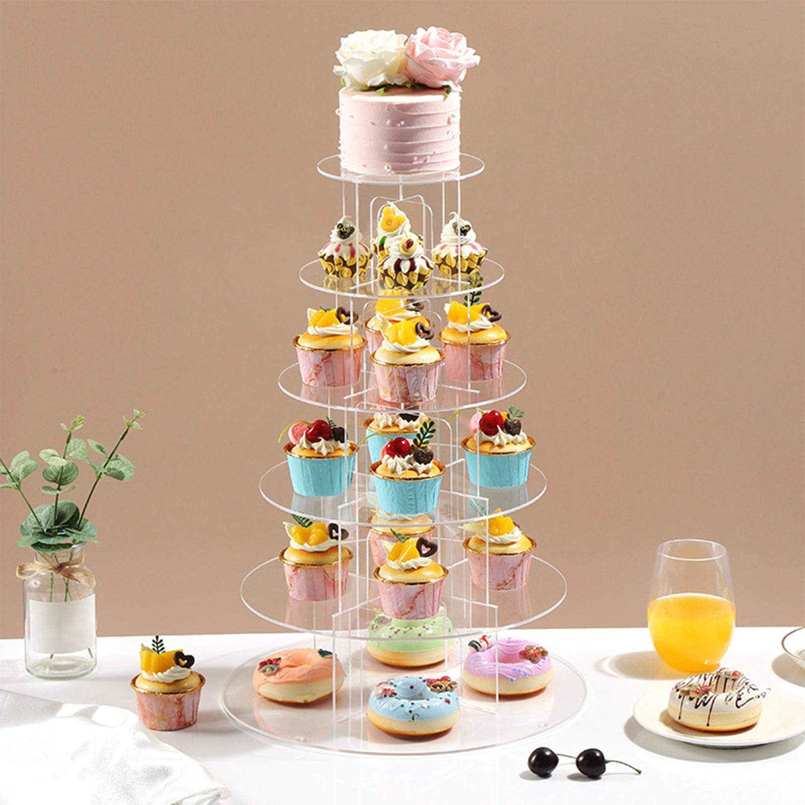 Cupcake Stand Tier - 3/4/5 livelli acrilico cupcake stand dessert