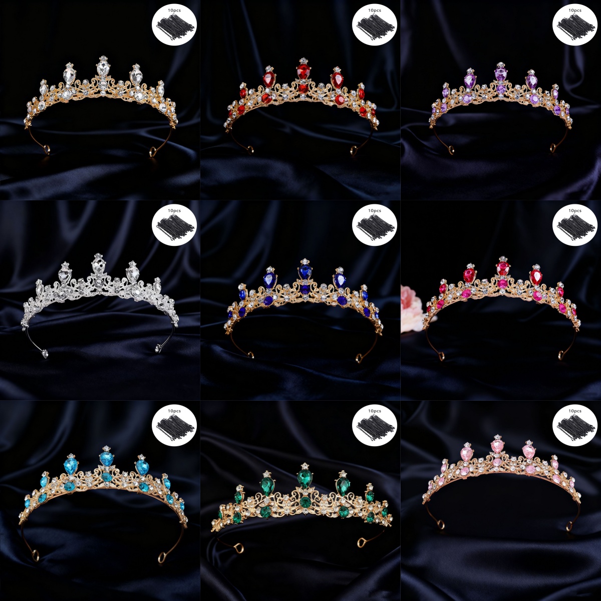 Event & Party Supply Photos - Tiara da Sposa Vintage con Strass,