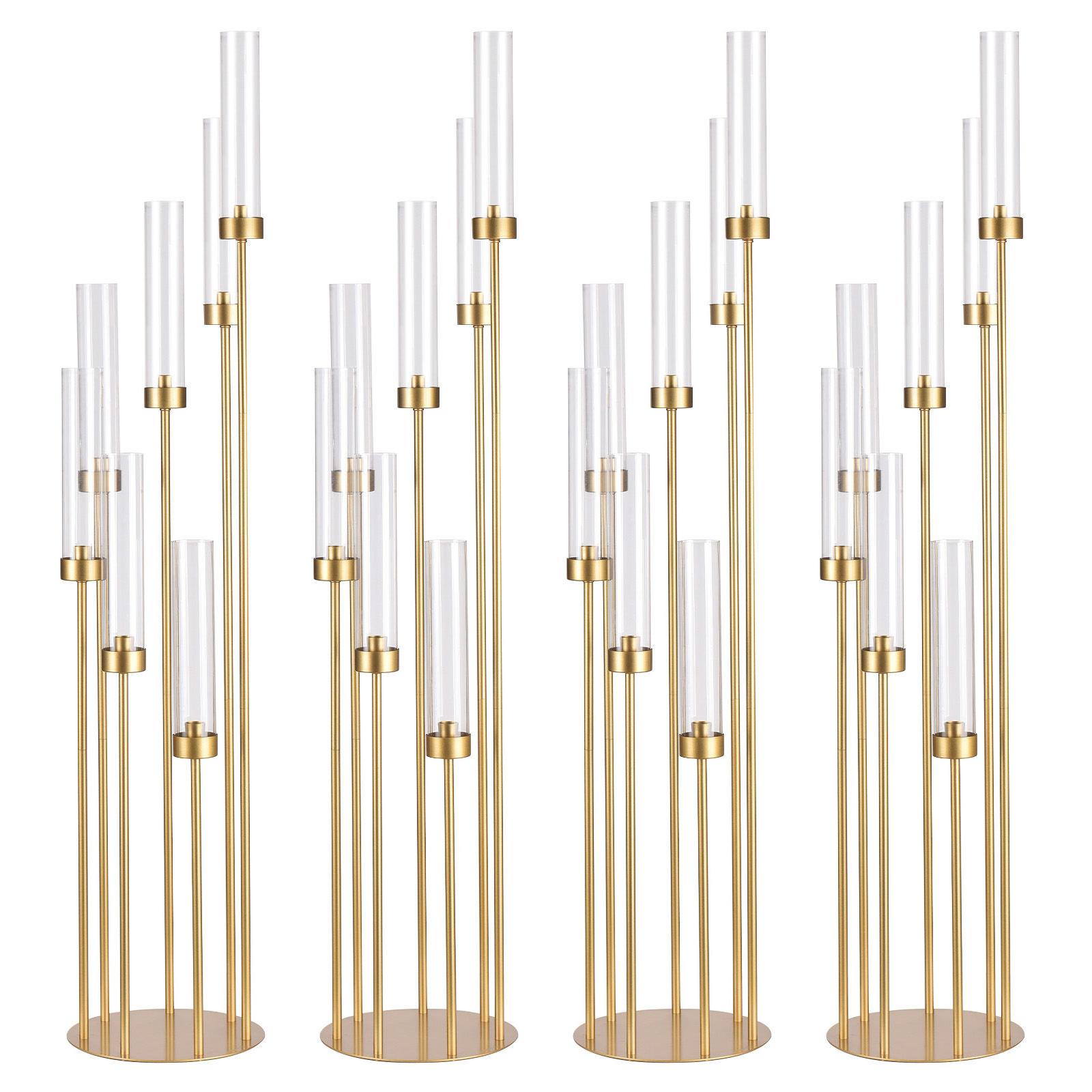 Centerpiece Stick - 4 Set di Candelabri da Terra