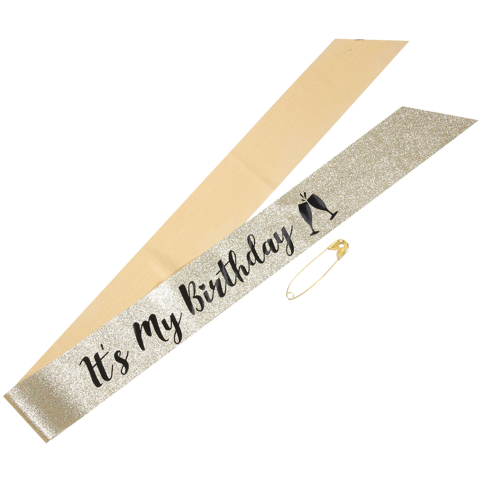 Birthday Sash Glitter - 1 Pezzo Fascia da Spalla per