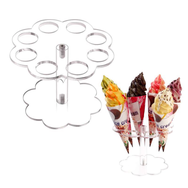 Cotton Candy Cone - Espositore in acrilico con supporto per