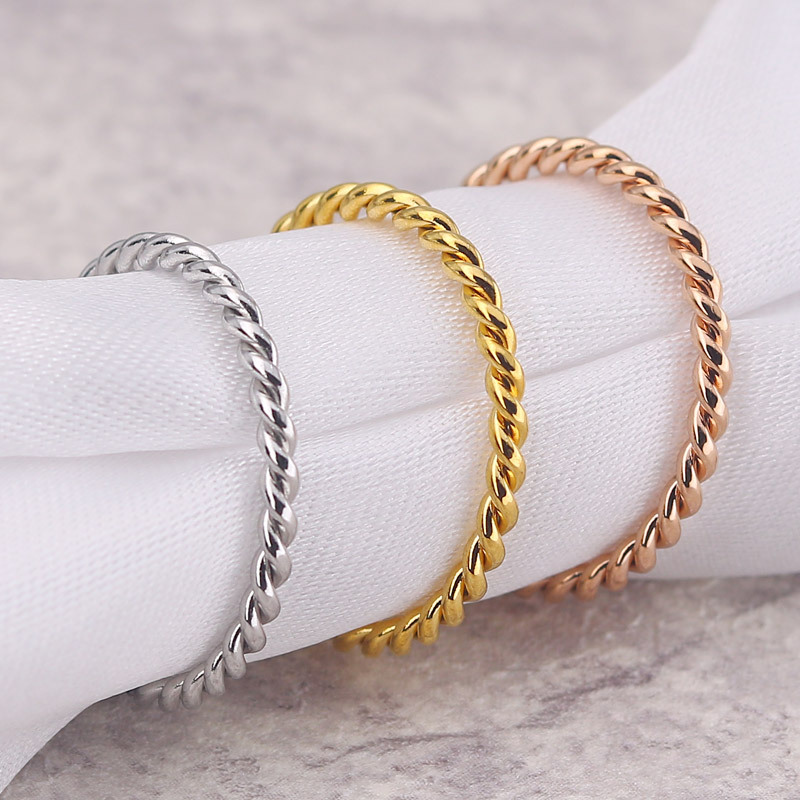 Event Suppliers - Anello minimalista in acciaio inossidabile unisex