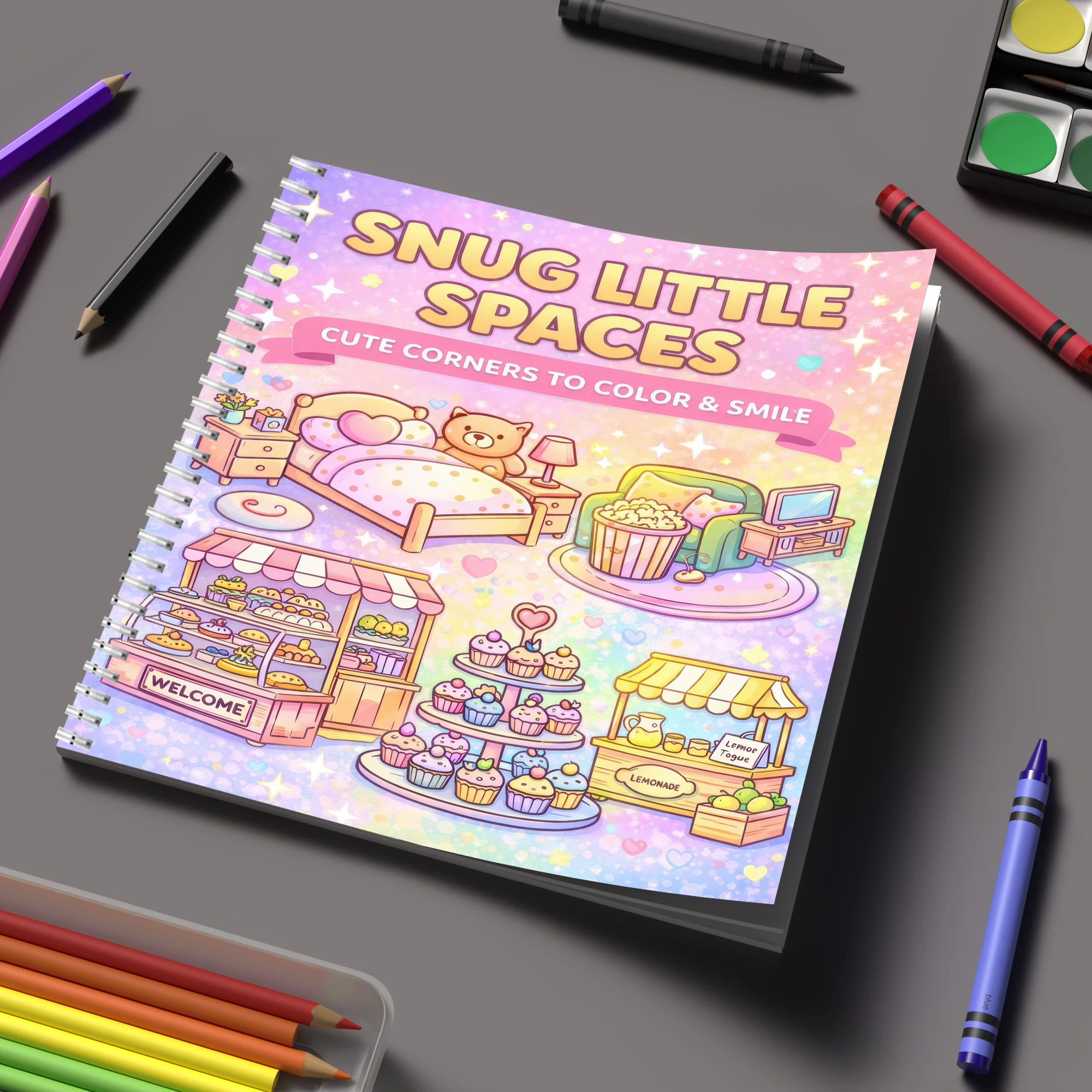 Supply Event - Libro da colorare Little Spaces per