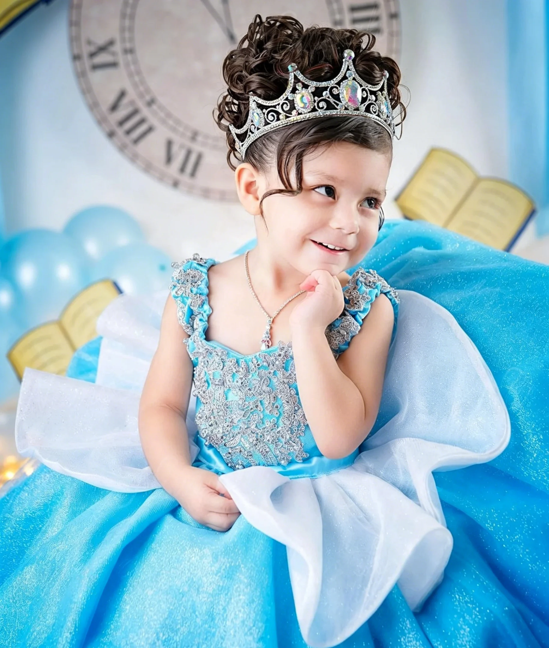 Birthday Sash Glitter - Abito di Lusso Personalizzato per Damigella,