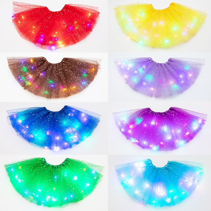 Glitter Tablecloth - Gonna soffice a LED luminosa Gonna