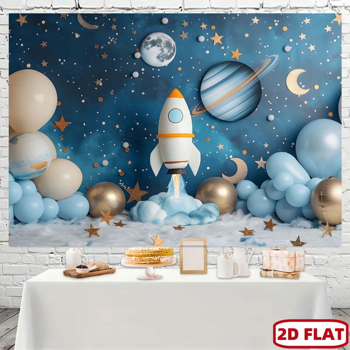 Event Launch Party - Banner piatto 2D per feste a