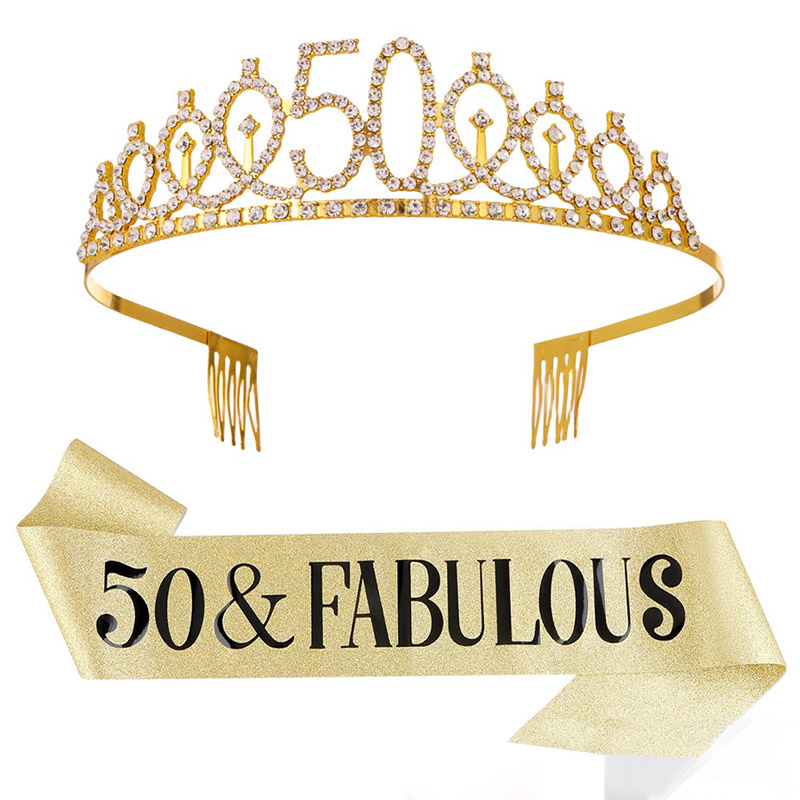 Birthday Sash Glitter - 30-50° anniversario di compleanno Decorazione Donne