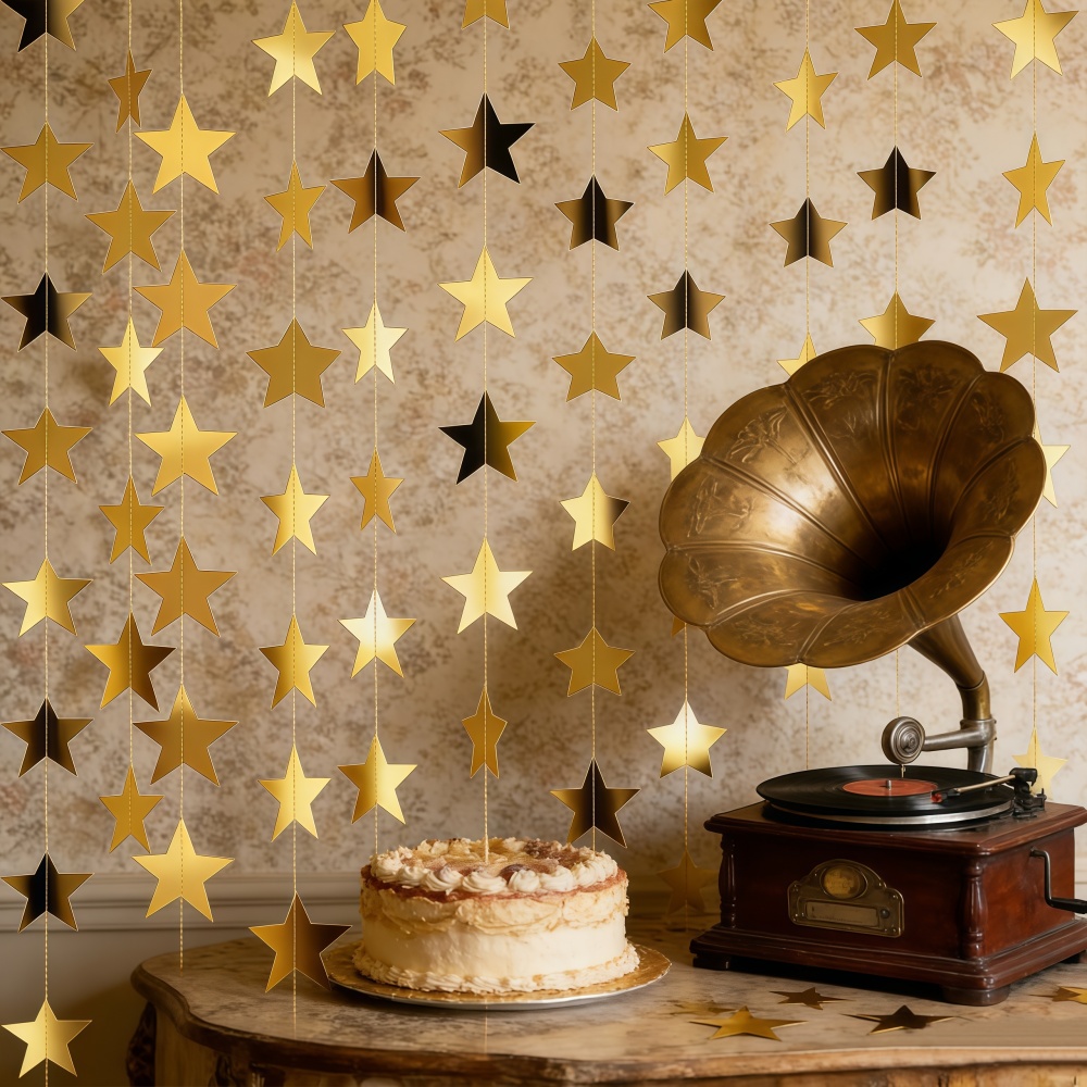 Party Banner Gold - 1 pz Ghirlanda a Stella a