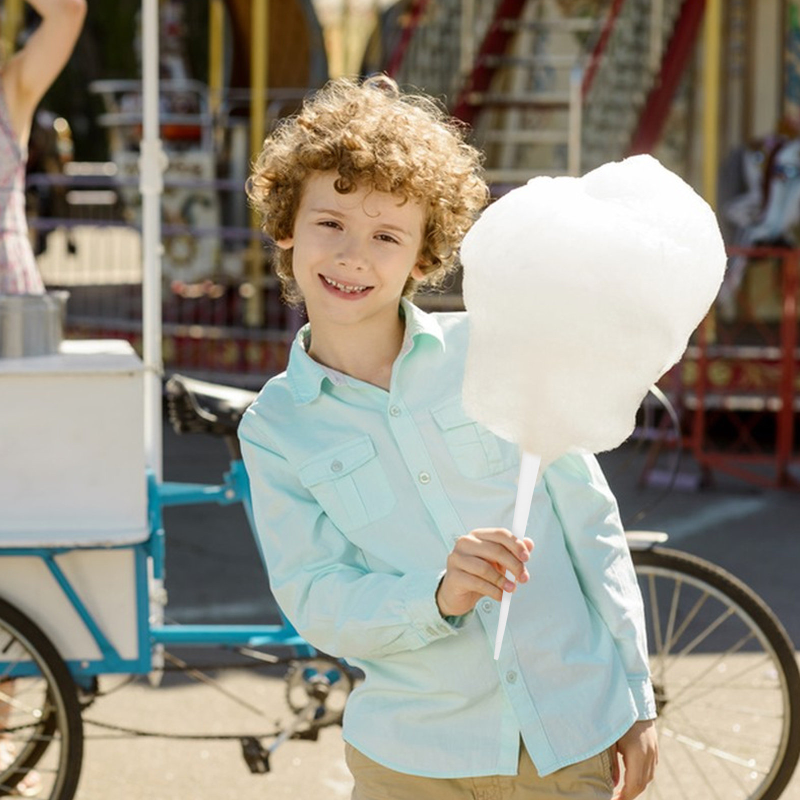 Cotton Candy Cone - 20 Pezzi Bastoncini di Carta per