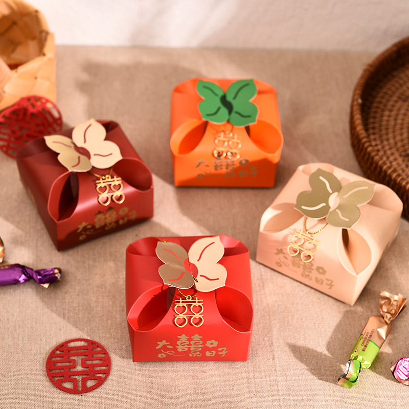 Event Party Box - 50 Pezzi Scatole Regalo Portatili Arancioni