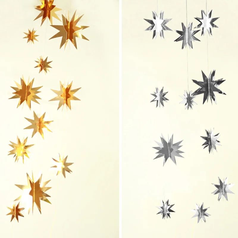 2 M Oro Argento 3D Star Ghirla - Party Banner Gold recensione e prezzo