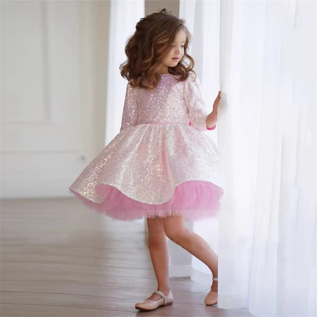 Abito da ragazza rosa glittera - Birthday Sash Glitter recensione e prezzo