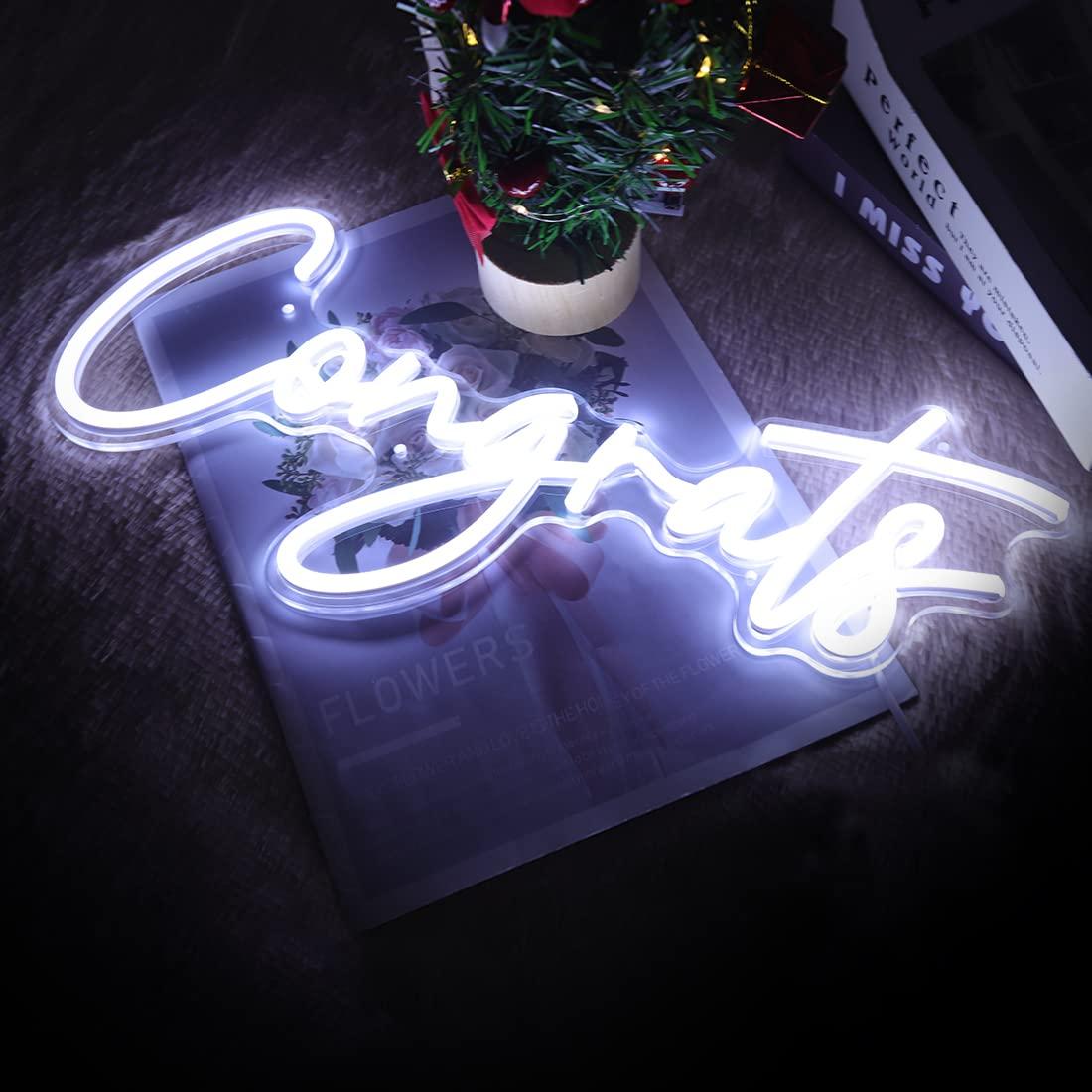 Insegna al Neon 'Congratulazio - Neon Sign Party recensione e prezzo