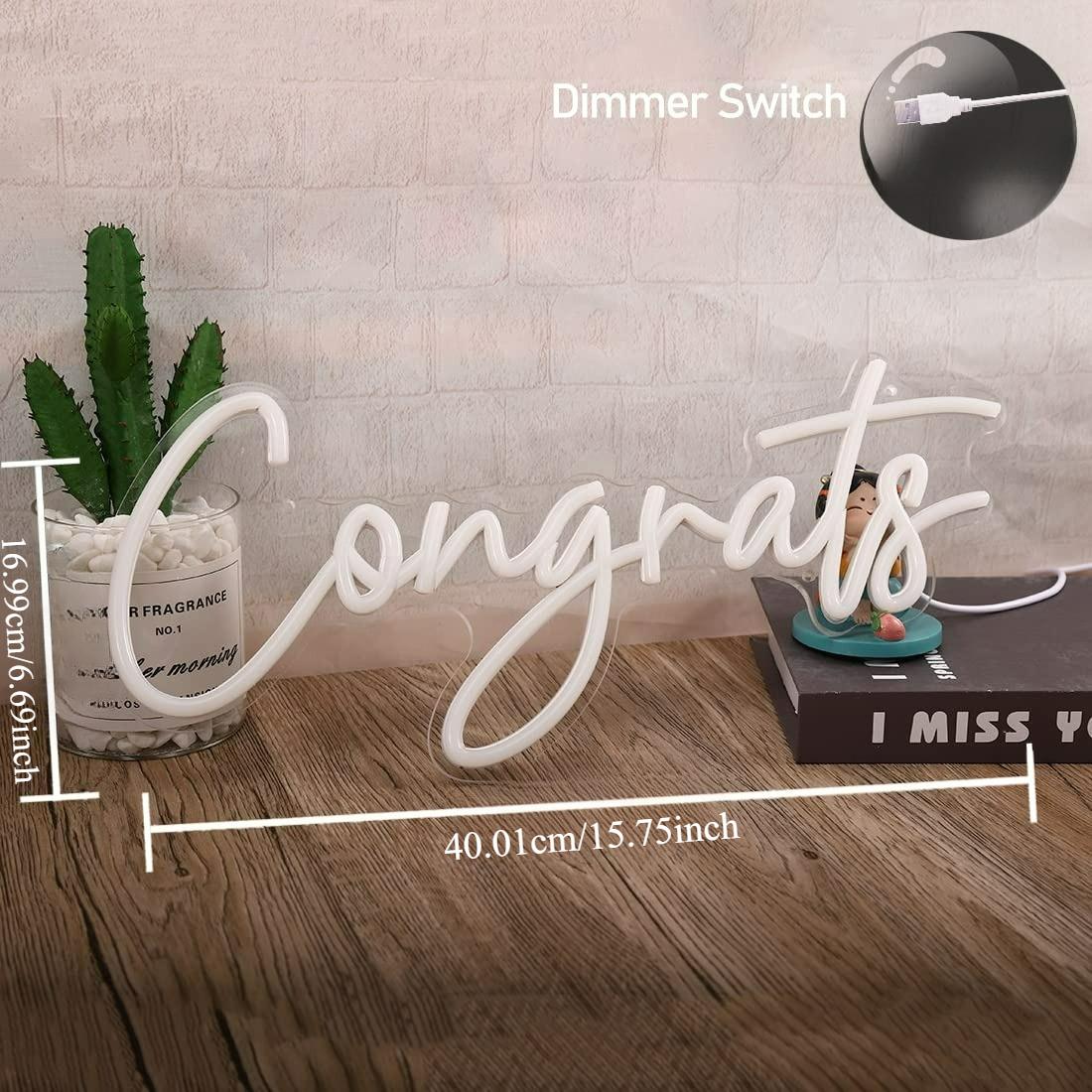 Insegna al Neon 'Congratulazio - Neon Sign Party recensione e prezzo