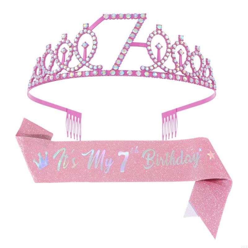 Set diademi e fascia per compl - Birthday Sash Glitter recensione e prezzo