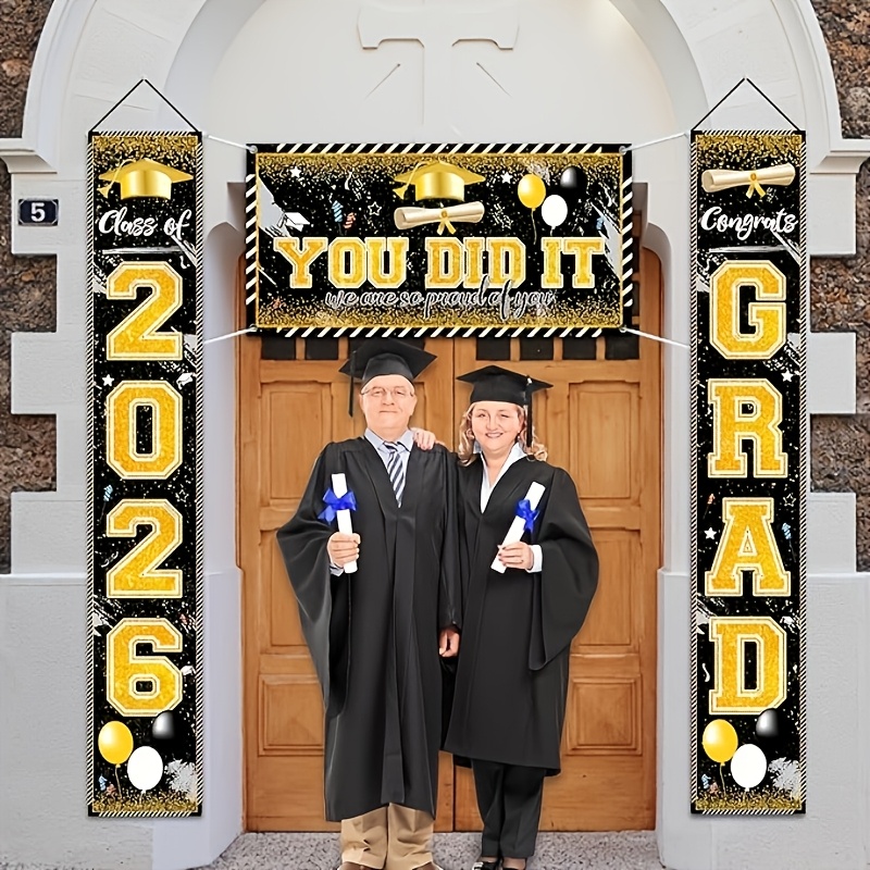 Striscioni di Laurea 2D 3 Pezz - Party Banner Gold recensione e prezzo