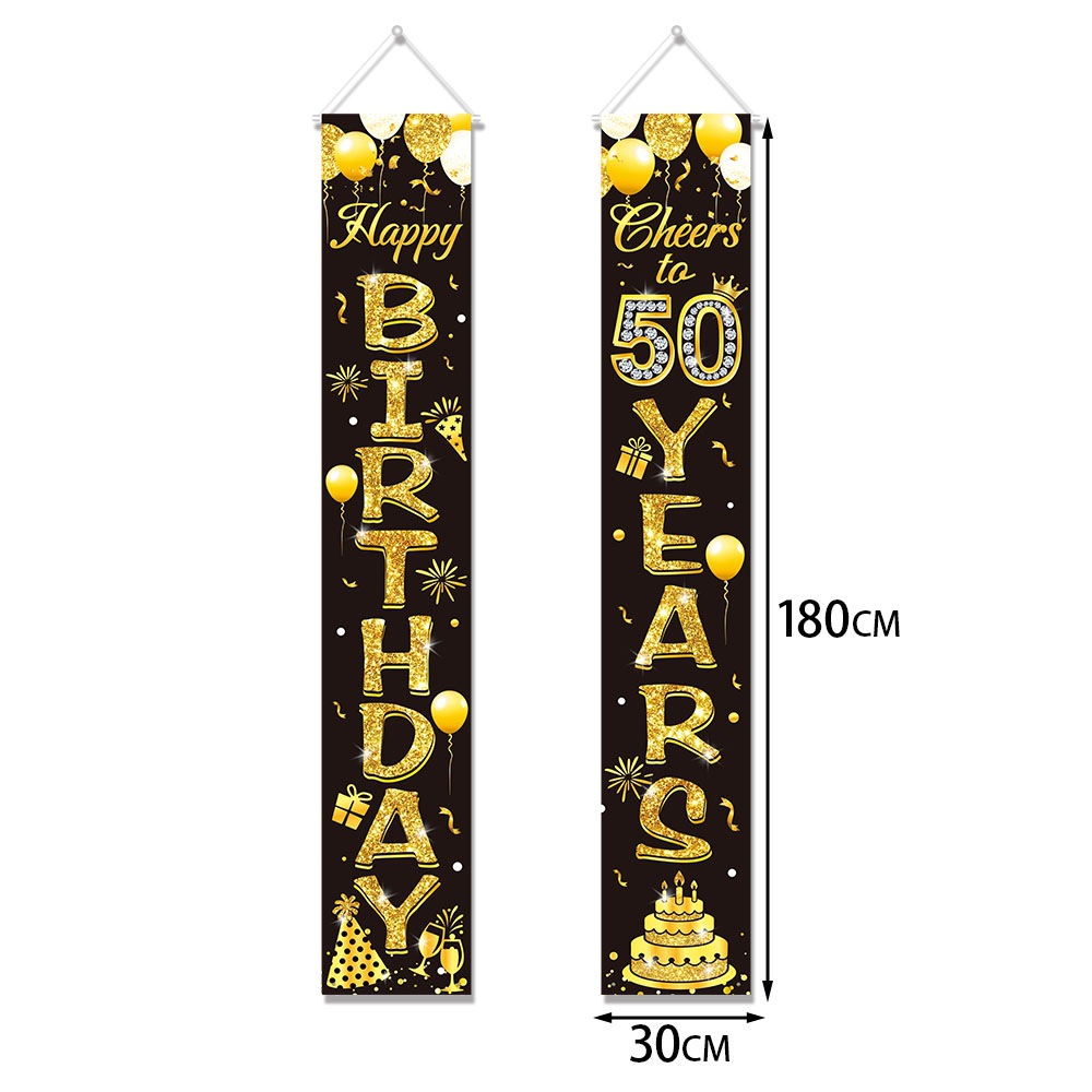 Decorazioni per il 50° Complea - Party Banner Gold recensione e prezzo