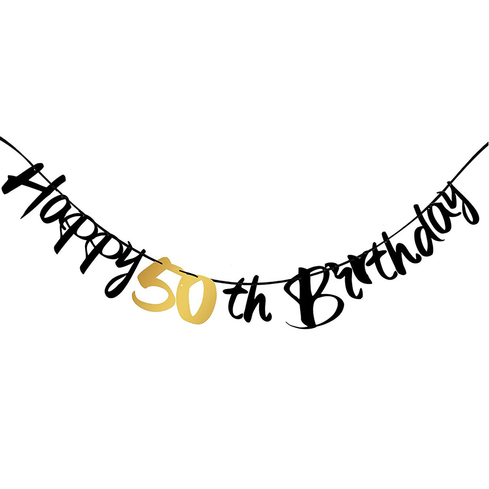 Decorazioni per il 50° Complea - Party Banner Gold recensione e prezzo