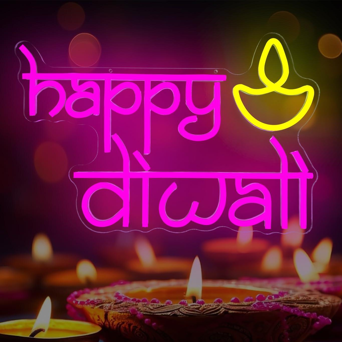 Insegna al Neon 'Happy Diwali' - Neon Sign Party recensione e prezzo