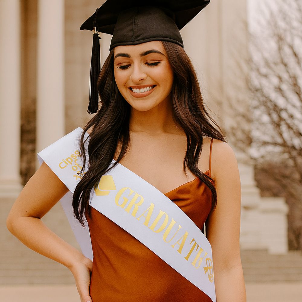 Fascia di Laurea 2026 Nera e B - Birthday Sash Glitter recensione e prezzo