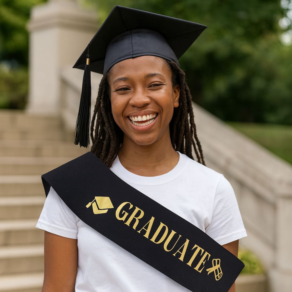 Fascia di Laurea 2026 Nera e B - Birthday Sash Glitter recensione e prezzo