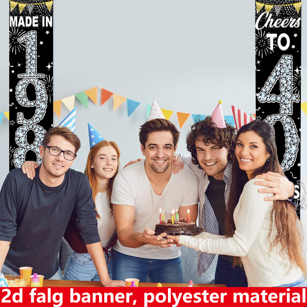 2 striscioni piatti 2D per il  - Party Banner Gold recensione e prezzo