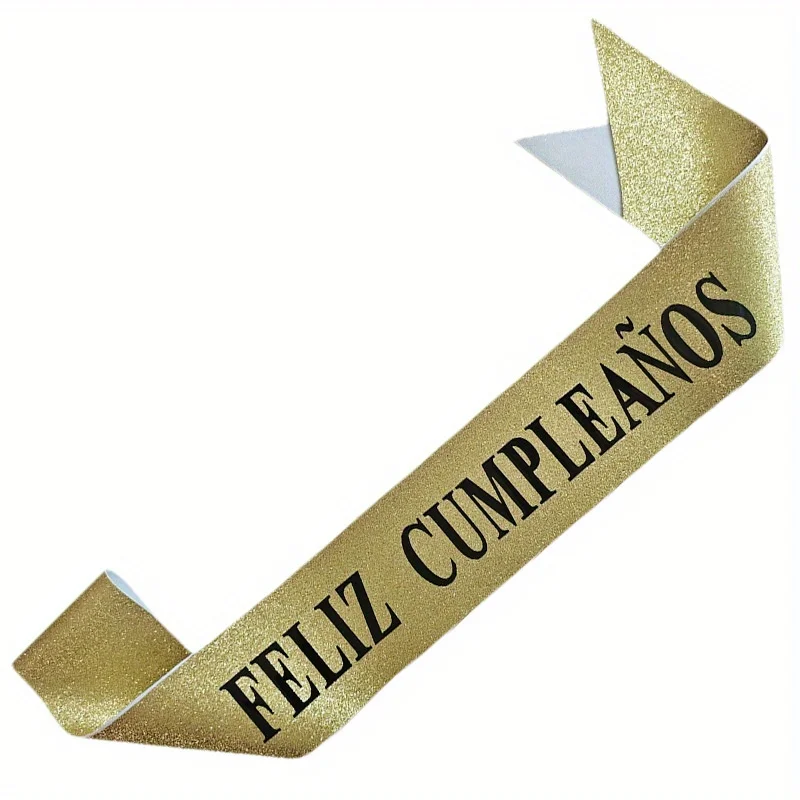 Fascia Dorata Glitterata 'Feli - Birthday Sash Glitter recensione e prezzo