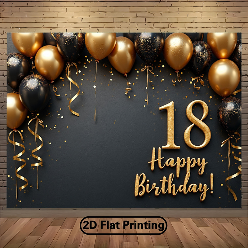 Banner di sfondo con palloncin - Party Banner Gold recensione e prezzo