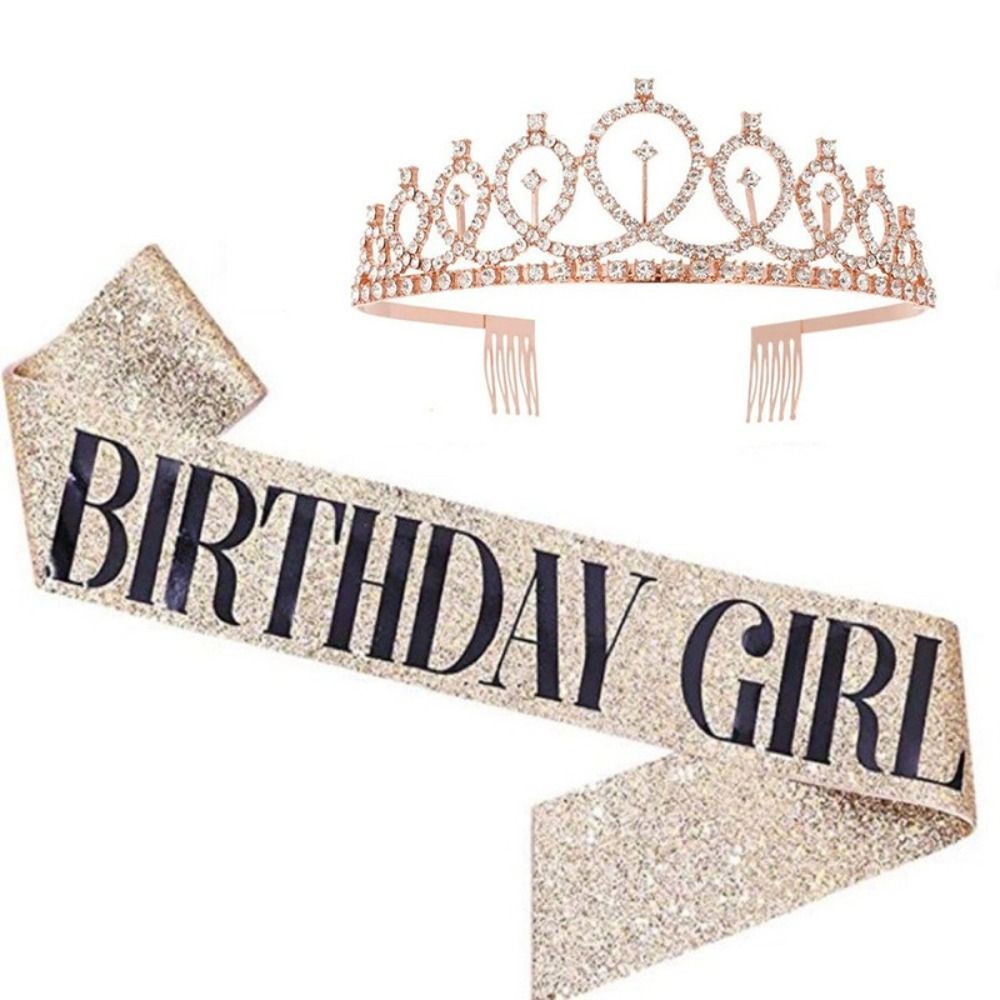 Set di 2 Pezzi: Nuova Corona e - Birthday Sash Glitter recensione e prezzo