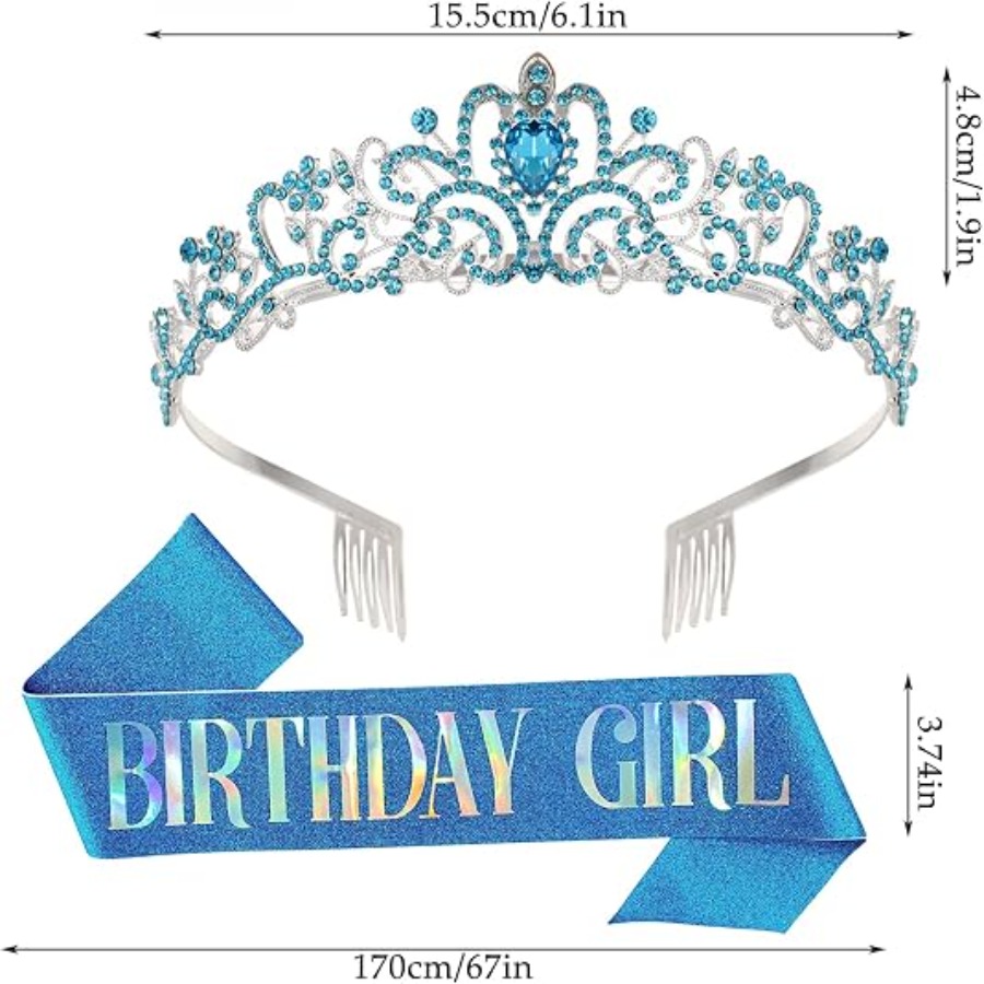 Set da 2 pezzi con corona in c - Birthday Sash Glitter recensione e prezzo