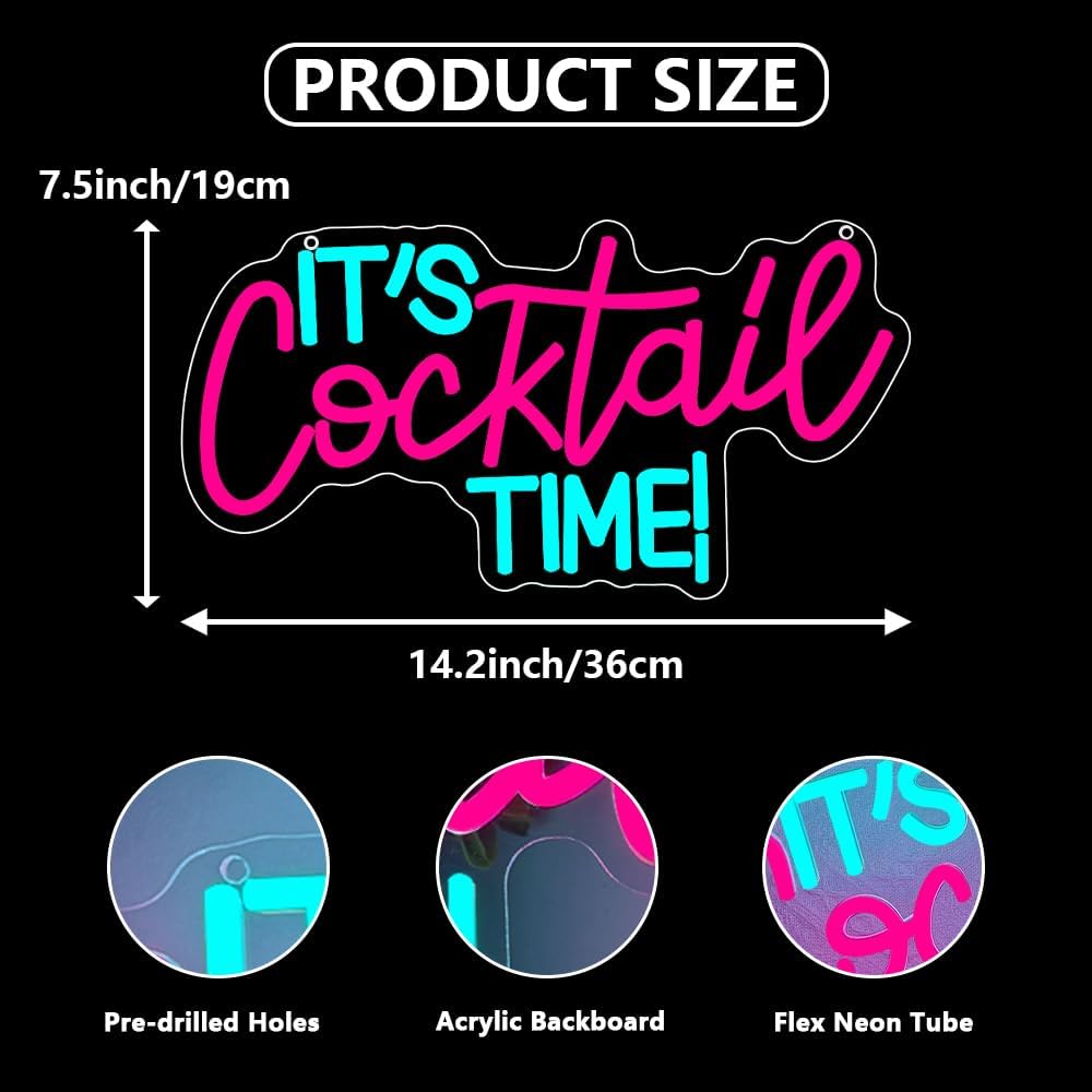 Insegna al Neon 'Cocktails' Al - Neon Sign Party recensione e prezzo