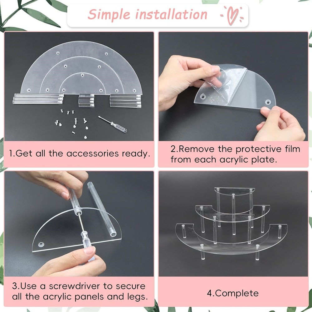 Espositore in Acrilico a 3 Liv - Cupcake Stand Tier recensione e prezzo