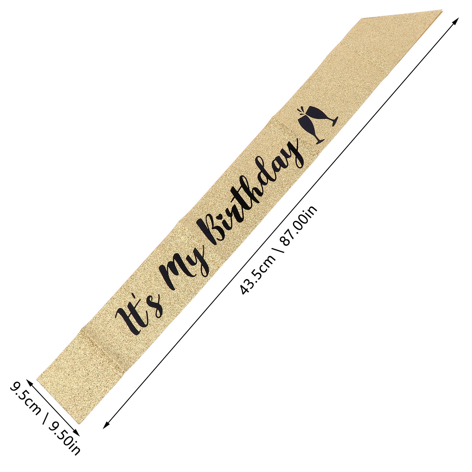 1 Pezzo Fascia Decorativa per  - Birthday Sash Glitter recensione e prezzo