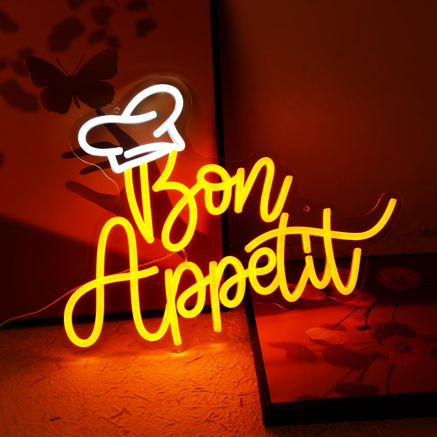 Insegna al Neon 'Bon Appetit'  - Neon Sign Party recensione e prezzo