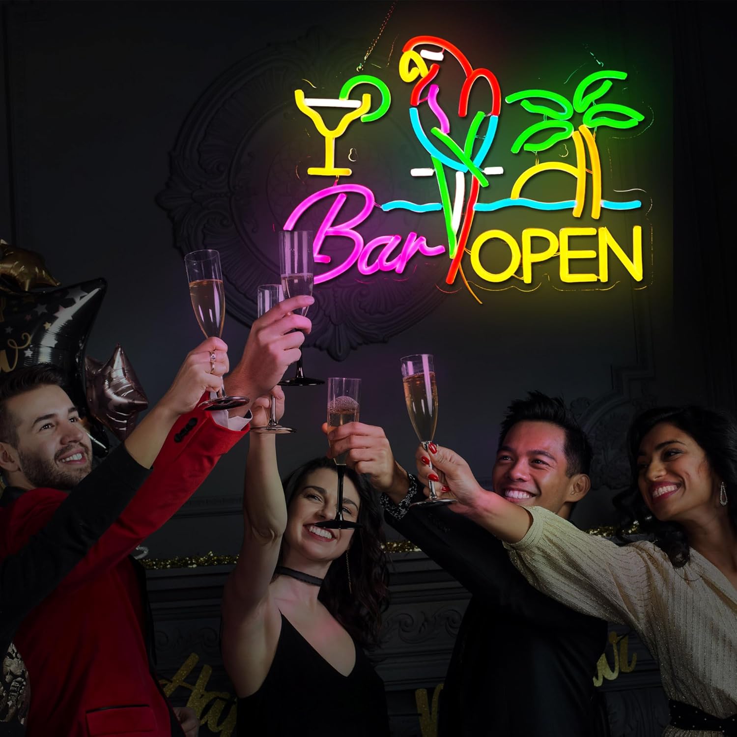 Insegna al Neon 'Bar Open', Lu - Neon Sign Party recensione e prezzo