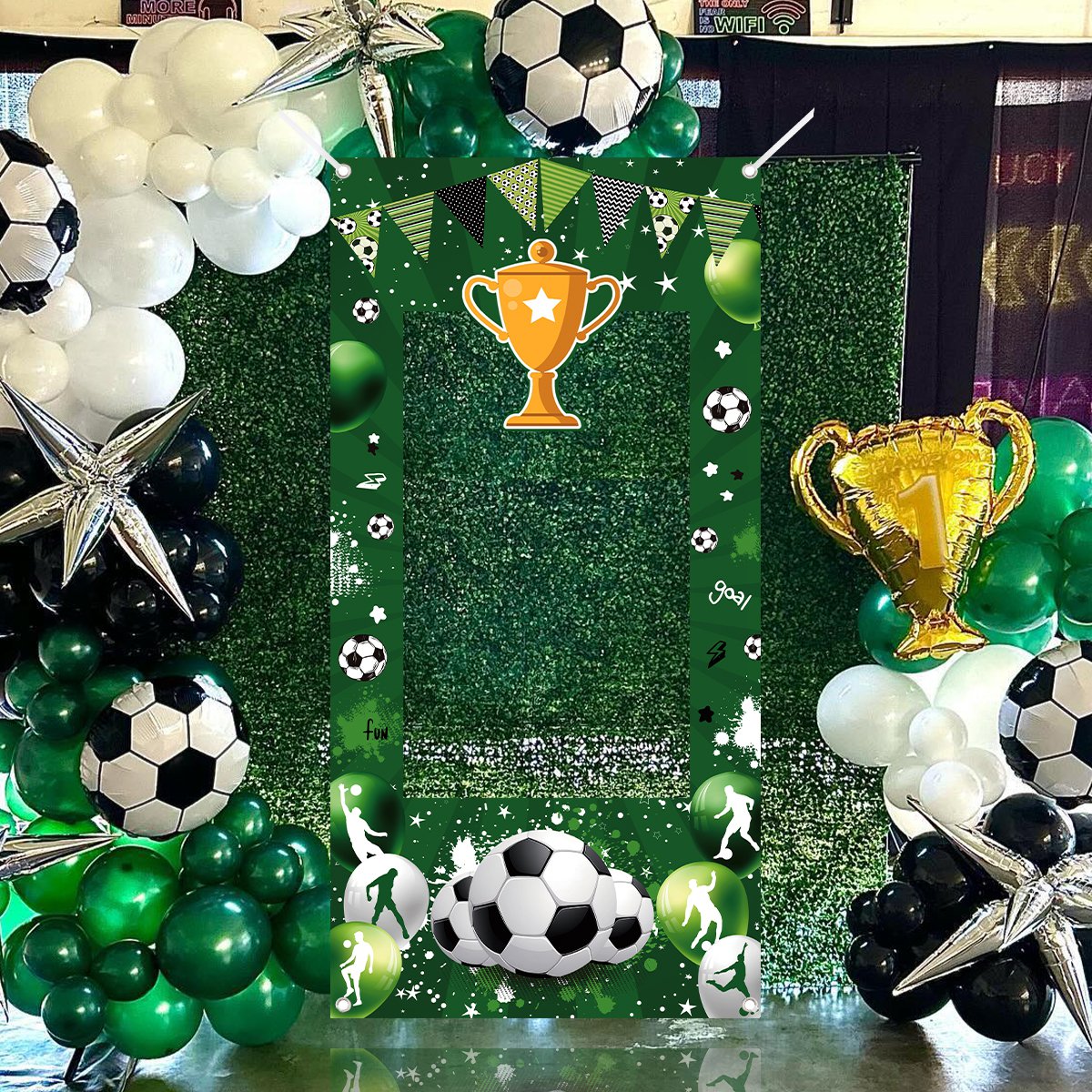 1pc Verde Calcio Cornice decor - Photo Booth Frame recensione e prezzo
