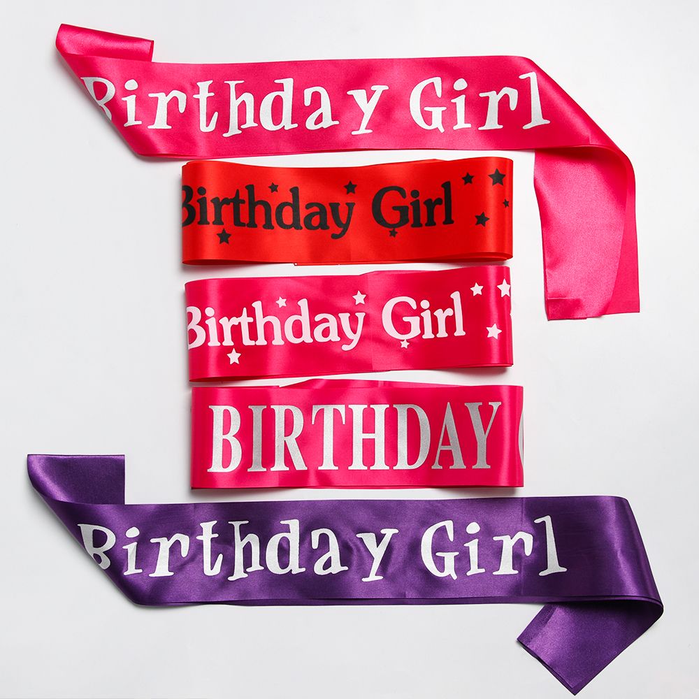 Nastri per fascia in raso glit - Birthday Sash Glitter recensione e prezzo