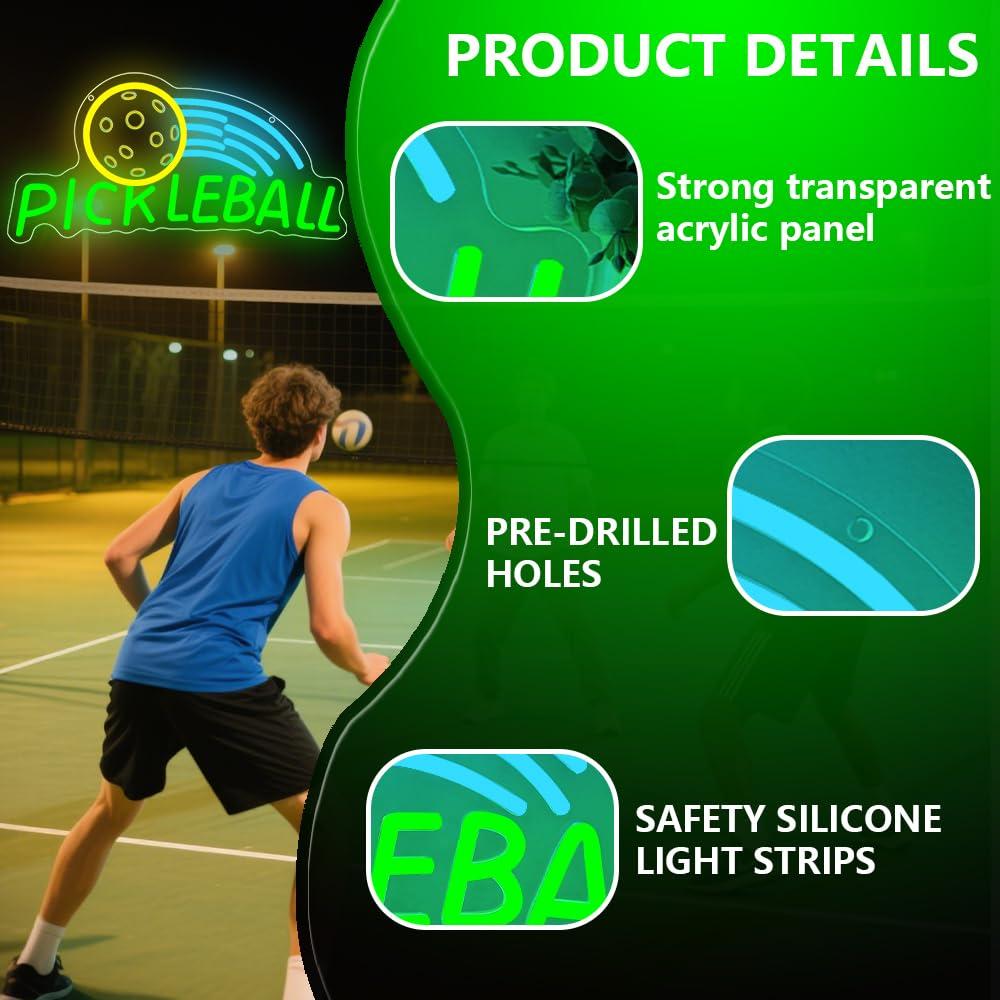 Insegna al Neon Pickleball, Lu - Neon Sign Party recensione e prezzo