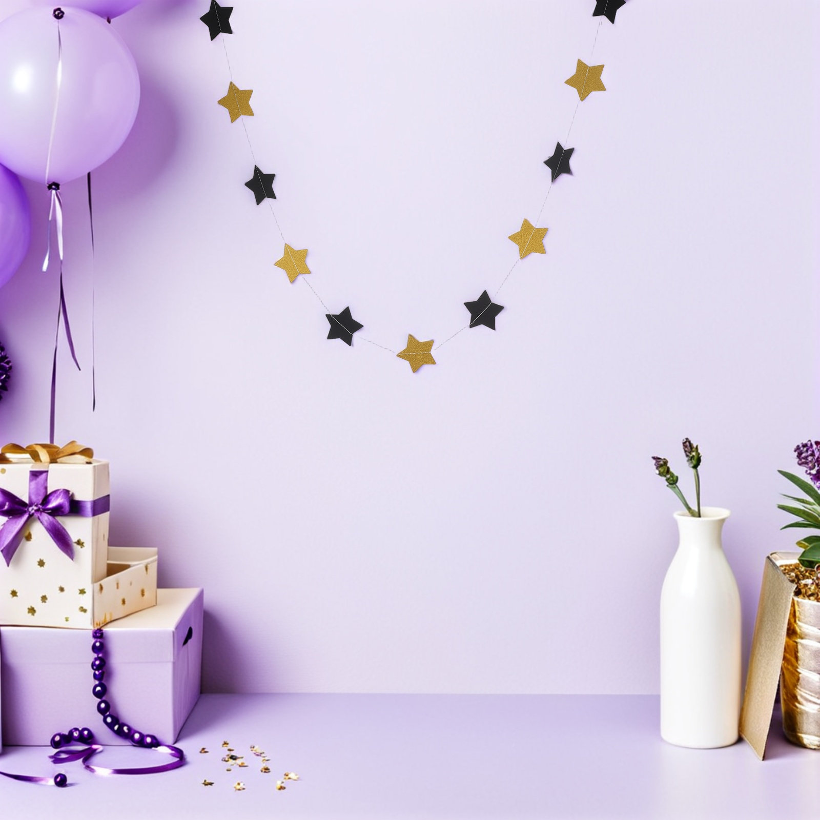 2 Pezzi Ghirlanda di Stelle Do - Party Banner Gold recensione e prezzo