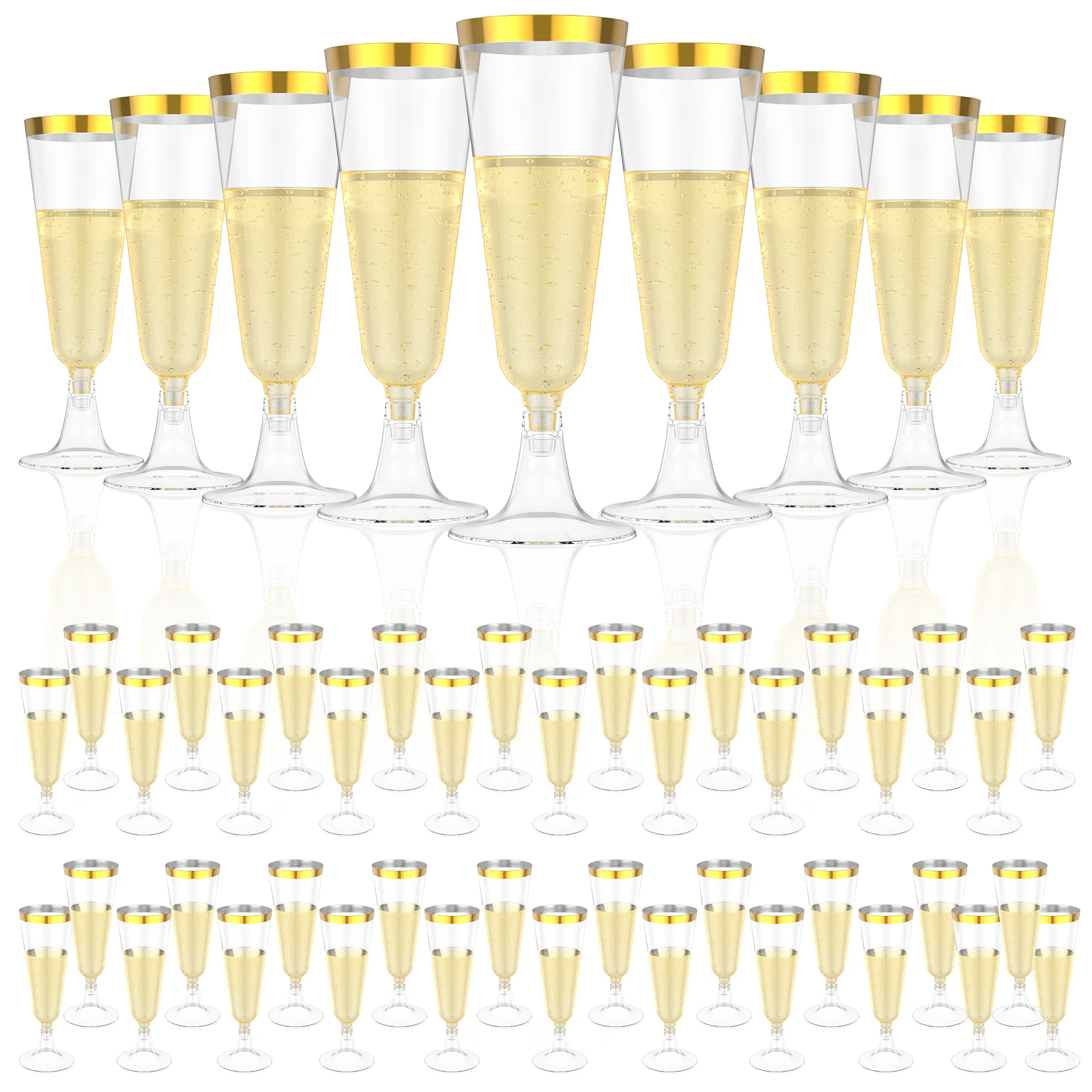 50 bicchieri da champagne in p - Plastic Cup 50Pcs recensione e prezzo