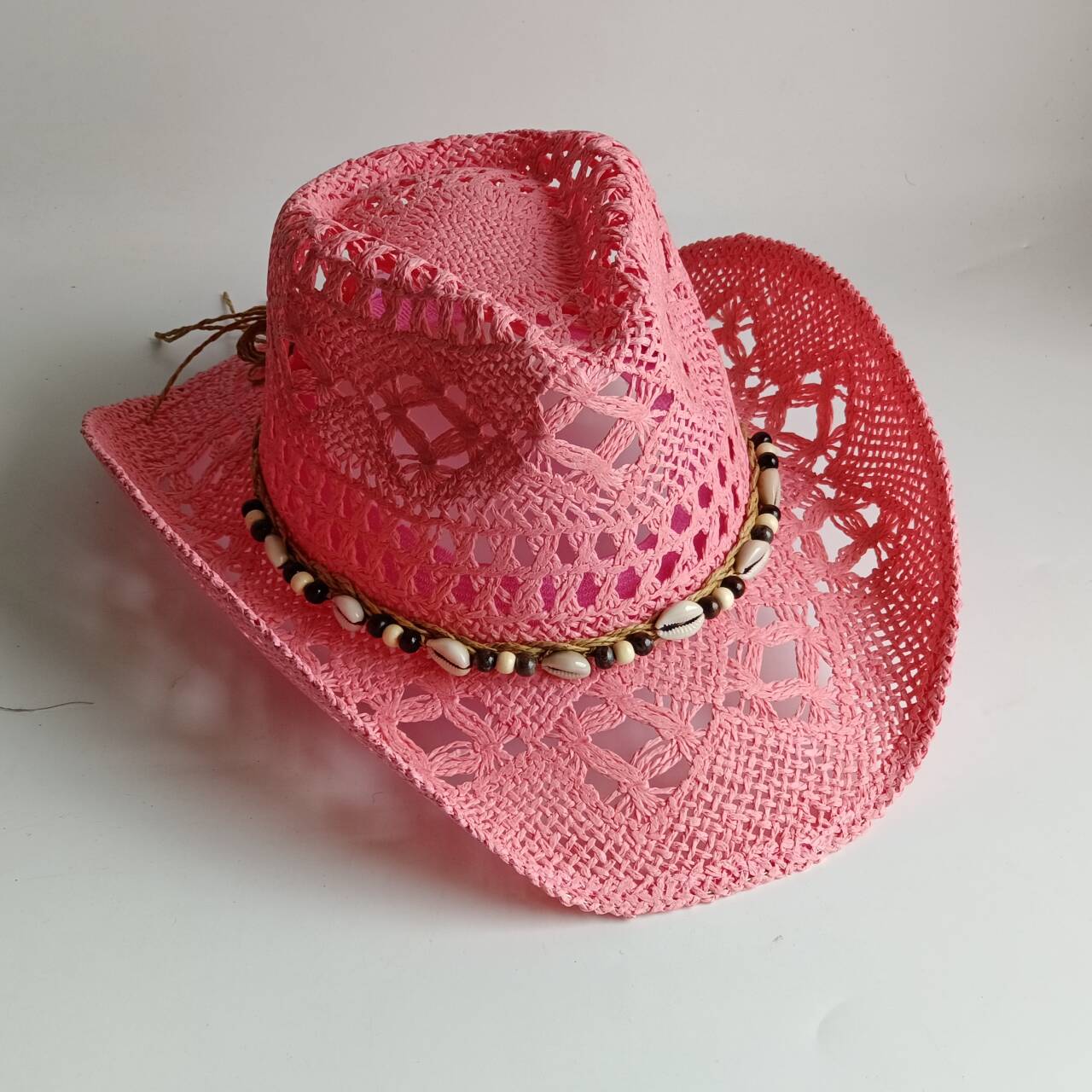 Cappello da cowboy rosa in pag - Paper Straw Color recensione e prezzo