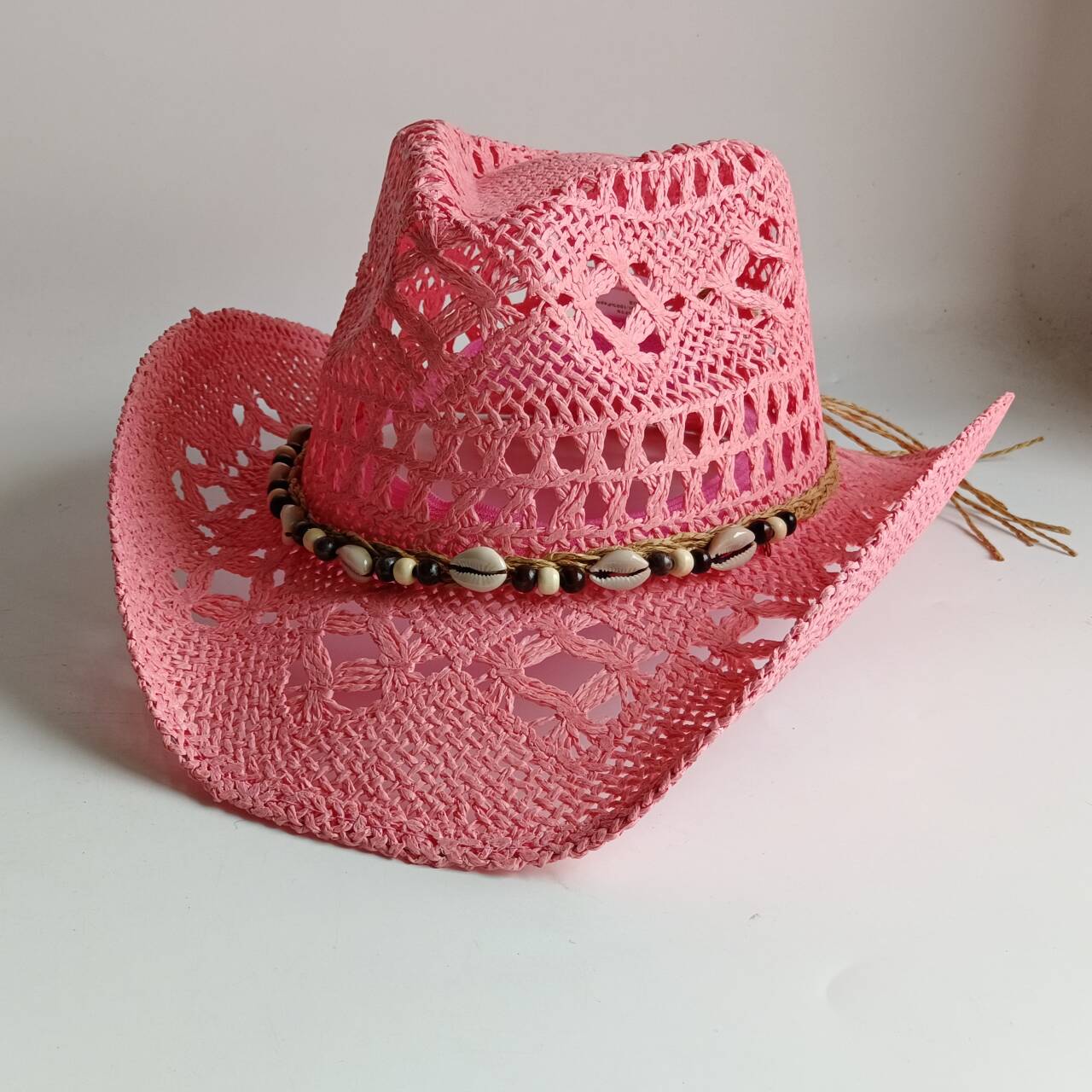 Cappello da cowboy rosa in pag - Paper Straw Color recensione e prezzo