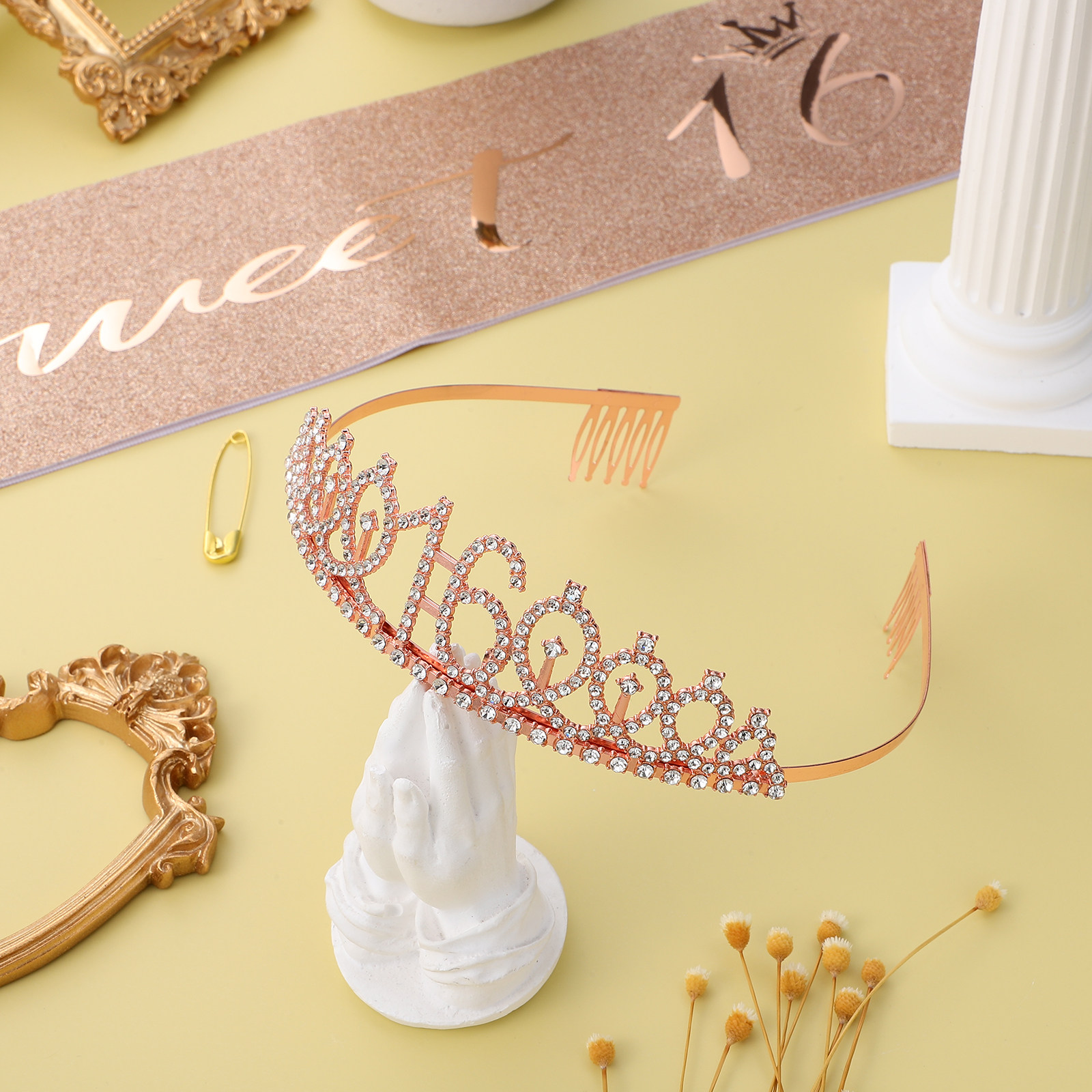 Set di 1 tiara scintillante pe - Birthday Sash Glitter recensione e prezzo